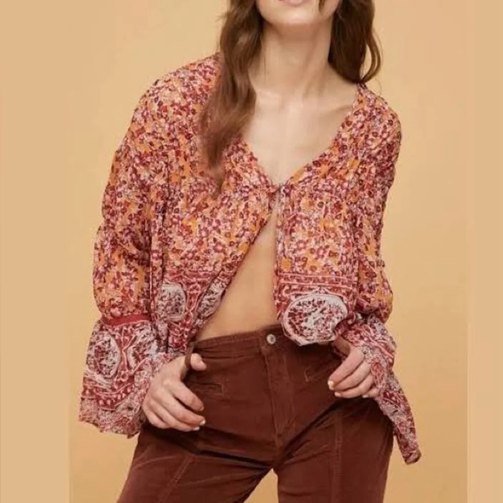 Free People Lorraine Tiered Kimono Top